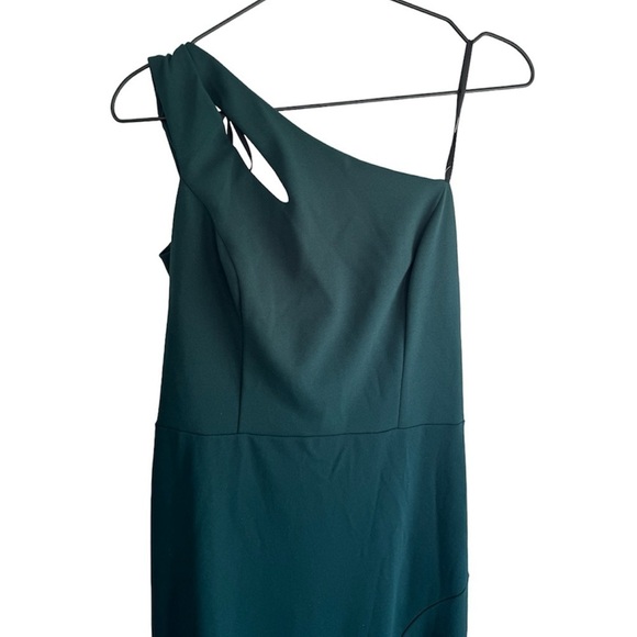 New! XSCAPE Lucy‎ Long Scuba Crepe One Shoulder Dress - Picture 3 of 7